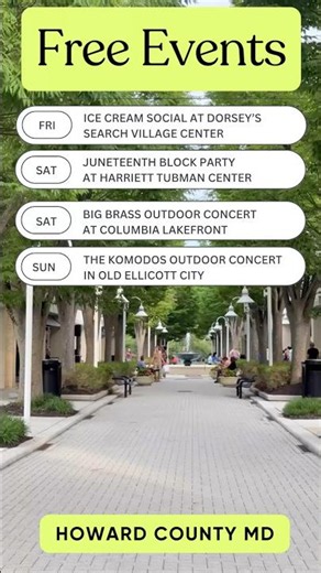 FREE Summer Events This Week in Howard County MD