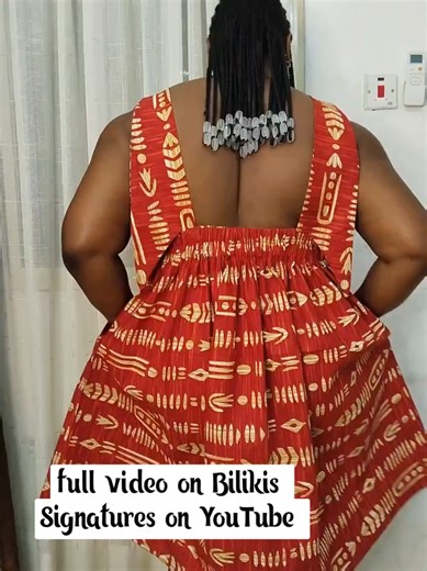 Tutorial on low back/backless Elastic ruffle dress is out on Bilikis Signatures on YouTube.