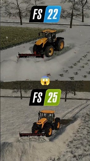 FS22 vs FS25 | Snow Removal Comparison ❄️🚜
