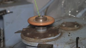 Industrial production of thread and ropes. Industrial production of thread and rope and the process of winding onto large spools at the enterprise