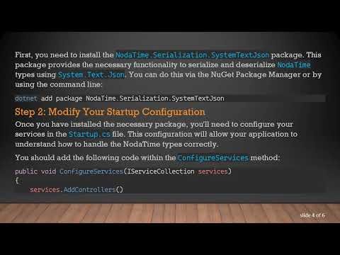Solving Deserialization Issues with NodaTime's Instant in ASP.NET Core Using System.Text.Json