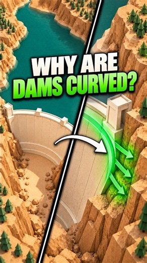 Why Are Some Dams Curved? #Engineering