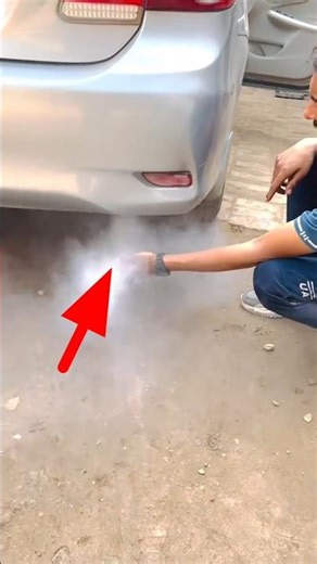 💥The four-wheeler is emitting smoke ?