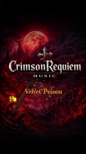 Velvet Poison – 80s Glam Metal Dark Rock Anthem | CrimsonRequiem #80srock #hardrock #glammetal