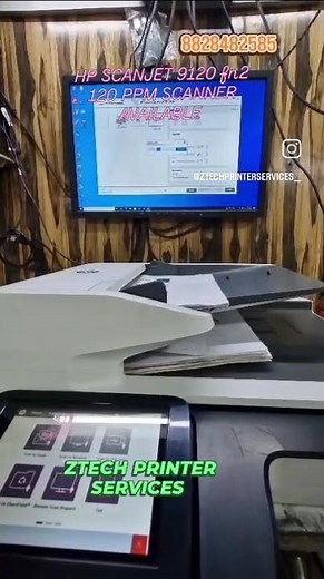 HP Scanjet 9120fn2 scanner with 120ppm #Ztechprinterservices #hpscanjet9120