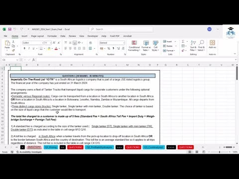 Part 3 - AIN2601 SEM 1 Question 1 2024