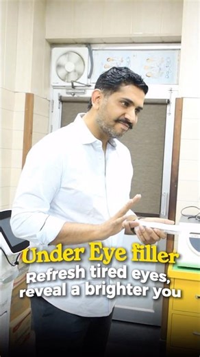 Under eye filler #dermatologist #skincare