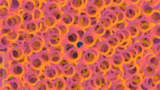 Abstract colorful polka dots animated background