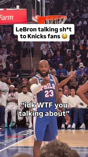 LeBron was BEEFING with Knicks fans🗣