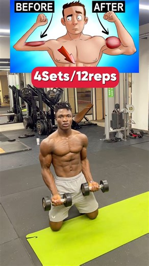 4 Bicep Variations 🔥 dumbbells ONLY. #biceps #foryouシ #GymTok #workout #explore #homeworkout | Fitnessbeasttra