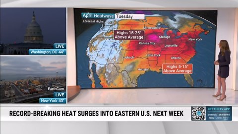 Record heat builds across Mid-Atlantic, Southeast next week