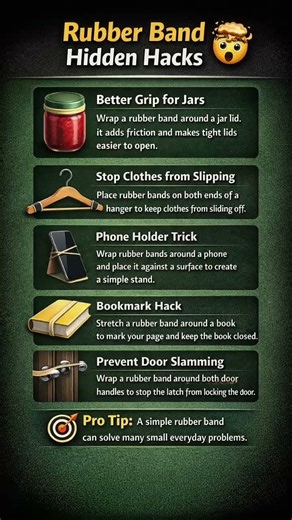 5 Hidden Rubber Band Hacks That Actually Work 🤯 | Try This#hacks