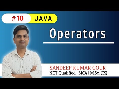 Operators in JAVA | JAVA language