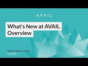 What's New at AVAIL: Overview