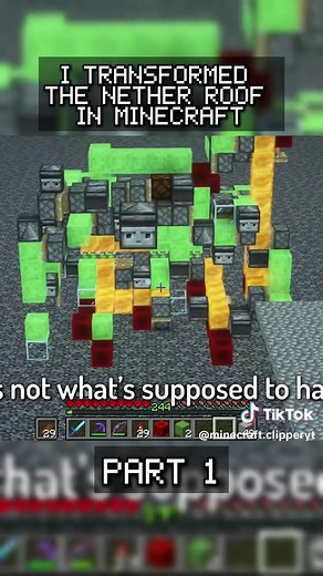 Transforming the Nether Roof in Minecraft: Part 1