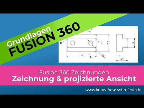 Projected view in Fusion 360 - Creating a drawing - Basics