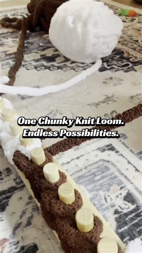 Shiloh on Instagram: "One chunky knit loom. Endless possibilities. Designed for smooth knitting, consistent stitches, and cozy results—every time. Shop the loom on Etsy!"