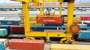 2.4K views · 141 reactions | Despite COVID-19, Xinjiang's Horgos port in northwest China launched 14 new freight train routes for Europe and Central Asia this year. #GLOBALink | China Xinhua News | Facebook