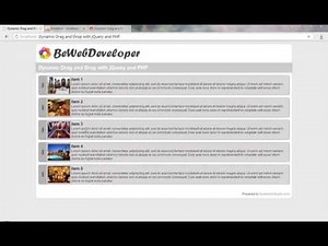 Dynamic Drag and Drop with jQuery and PHP