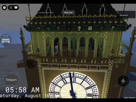 Big Ben chimes 5am roblox and westminster abbey Is ringning of the rain
