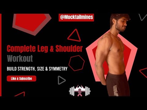 COMPLETE LEG AND SHOULDER WORKOUT|FITNESS WITH FUN 🏋️😂|MOCKTAIL MINES