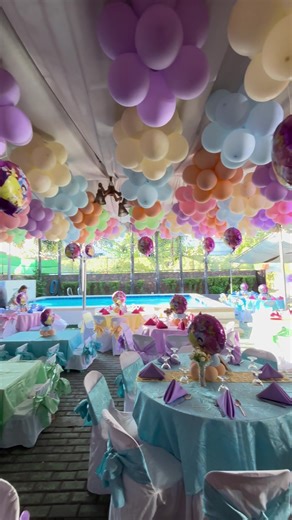 Disney Princess Themed 1st Birthday Pool Party