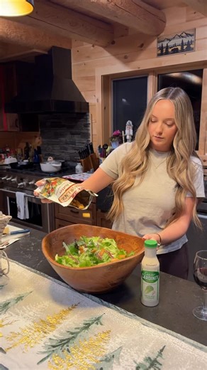 Revi on Instagram: "My favorite way to make a classic caesar salad with Cardini’s Caesar dressing 🥬 simple, classic, and perfect for national supper day 😋 #ad #dinner #easyrecipe #caesarsalad"
