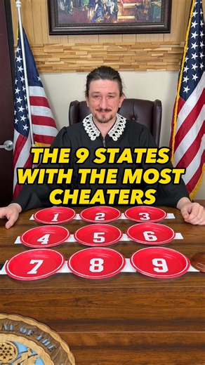 The 9 States with the Most Cheaters. A man plays a game where he reveals that states where people are most likely to cheat. This original video was produced by Rick Lax and Alex Z. | Lists and Laughs