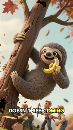 That Crazy Sloth Watches Somes Lumberjacks!