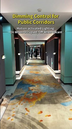 Smart Hotel Corridor Energy saving solution by Boonlive #smarthotel #automation #intelligent
