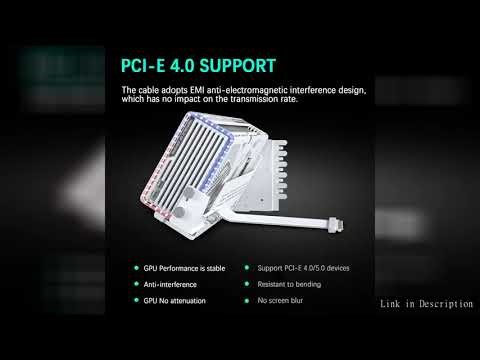 PHANTEKS GPUKT 4.0 ARGB rotatable video cards bracket kit with PCIe 4.0 graphics card adapter cable