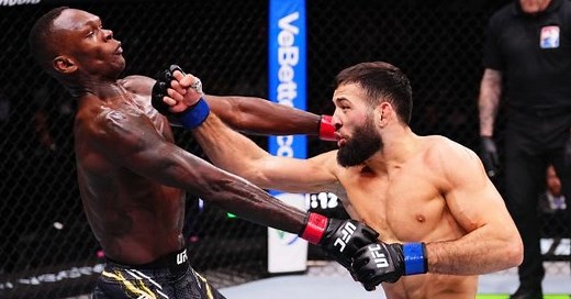 WATCH: Israel Adesanya gets knocked out in the second round vs. Nassourdine Imavov