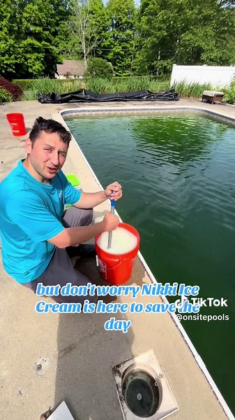 Green to clean pool cleaning and transformation full series #poolcleaning #pooltok #greentoclean #pooltips #CleanTok #poolhacks #satisfyingvideo #poolguy #redpool #cleaning #mikerowe #dirtyjobs #thatpoolguy #algae #pool #pools