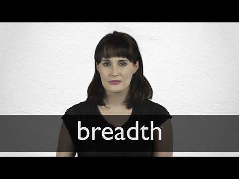 How to pronounce BREADTH in British English