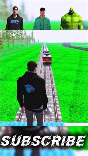 TRAIN V/S MR BEAST ☠️ CHALLENGE | VIDEO | INDIAN BIKE DRIVING 3D GAME 🎮