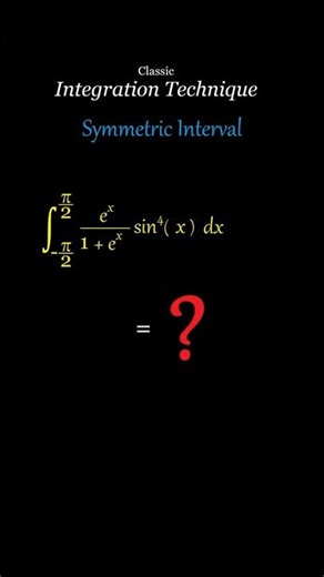 Solve a classic definite integral using the symmetric property