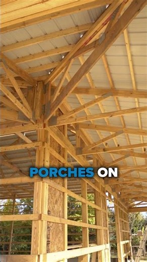 Custom Pole Barn Hobby Shop #construction #polebarn #hobbyshop #garage #build #shorts