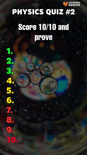 Think you’ve got what it takes to ace this Physics Quiz?⚡🧪 Take the quiz now and share your score with friends!👇 #PhysicsQuiz #ScienceTrivia #STEMFun #learninggenius | Learning Genius