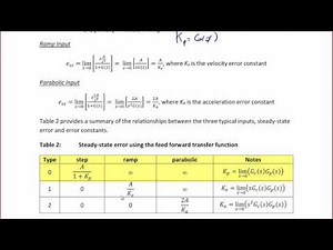 ECE320 Lecture1-3c: Steady-State Error, System Type