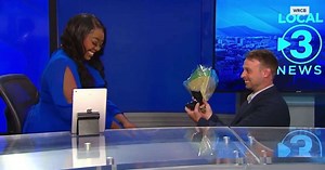 Tennessee news anchor surprised with a proposal on set - MyJoyOnline