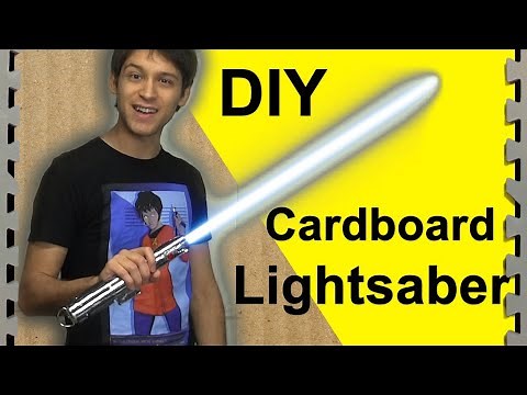 How To Make a Cardboard Lightsaber (DIY)