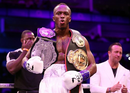 What is KSI's professional boxing record?