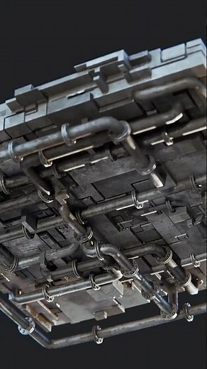 Random Tubes and Flanges in Blender! #b3d