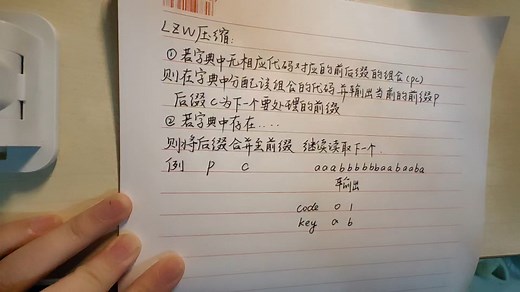 LZW压缩具体过程
