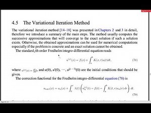 Fredholm Integro Differential Equations by VIM