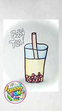 How to Draw a Cute Boba Tea Easy Drawing for Beginners Sketchy Fun