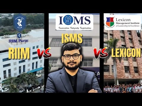 RIIM vs ISMS vs Lexicon MILE Pune | MBA & PGDM Comparison 2026 | Fees, Placements, ROI
