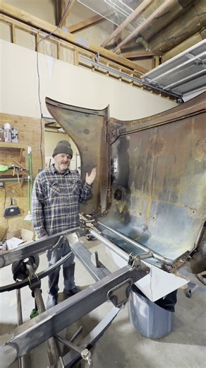 I built a tilt front end on my #gasser #tri5chevy #tiltfrontend