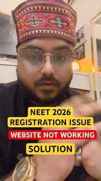 Website Not Working OTP Page Is Not Loading Neet UG 2026 Registration Form Filling Issue Solution