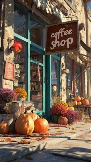 Autumn Vintage Café Jazz 🍂 Rainy Day Ambience with Warm Coffee ☕ Relaxing Fall Music